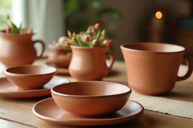 A beautifully set dining table with various ceramic pieces, highlighting how to choose the right ceramic for your home.